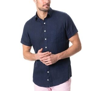 Rodd‎ & Gunn Ellerslie Sports Fit Shirt Small 100% Woven Italian Linen Button Up
